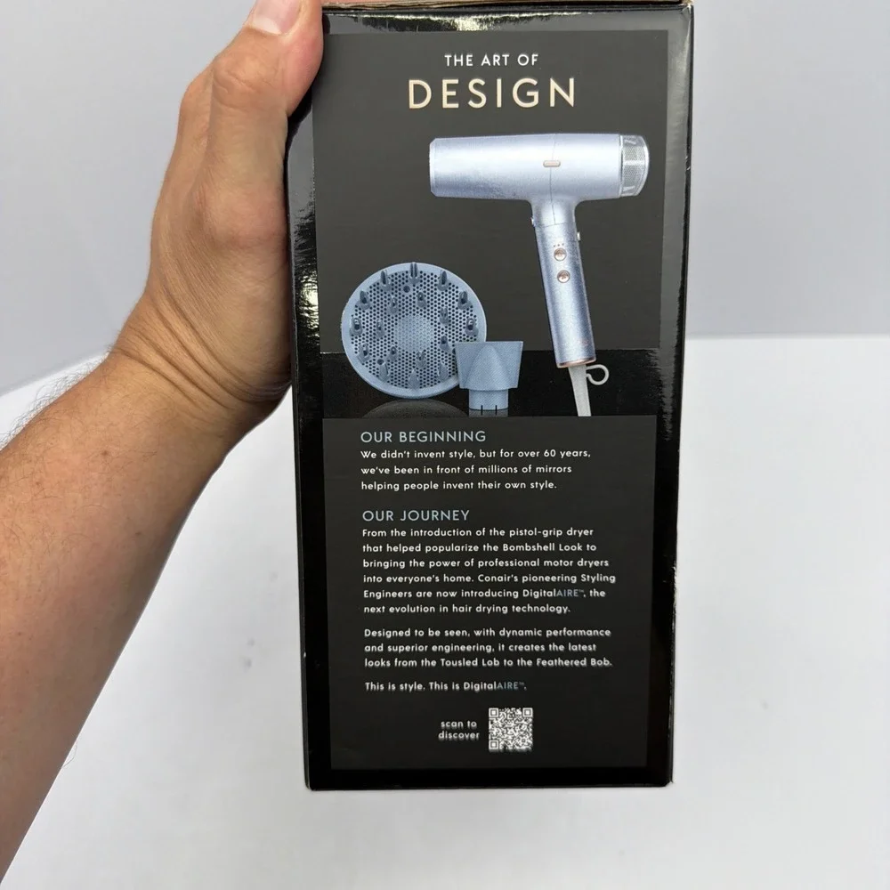Conair InfinitiPRO DigitalAIRE Advancing Dryer Technology Hair Dryer NOB